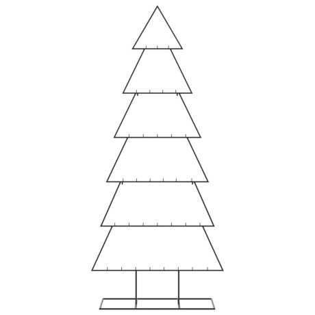 vidaXL Kerstdecoratie kerstboom 180 cm metaal zwart afbeelding3 - 1