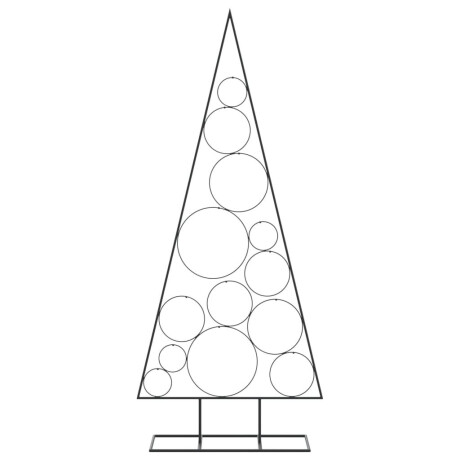 vidaXL Kerstdecoratie kerstboom 150 cm metaal zwart afbeelding3 - 1