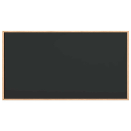 vidaXL Krijtbord met massief grenenhouten lijst 100x55 cm zwart afbeelding3 - 1