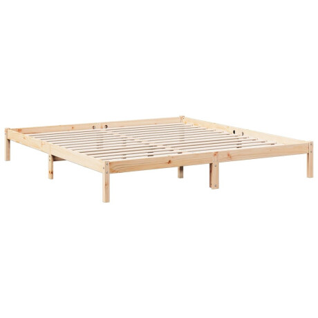 vidaXL Bedframe extra lang zonder matras massief grenenhout 200x210 cm afbeelding3 - 1