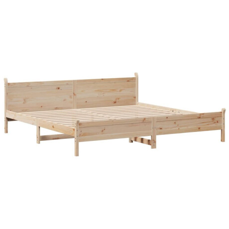 vidaXL Bedframe zonder matras massief grenenhout 180x200 cm afbeelding3 - 1