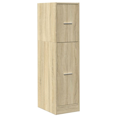 vidaXL Apothekerskast 30x41x118 cm bewerkt hout sonoma eikenkleurig afbeelding3 - 1