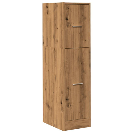 vidaXL Apothekerskast 30x41x118 cm bewerkt hout artisanaal eikenkleur afbeelding3 - 1