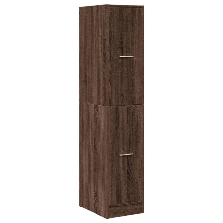 vidaXL Apothekerskast 30x41x144,5 cm bewerkt hout bruin eikenkleurig afbeelding3 - 1