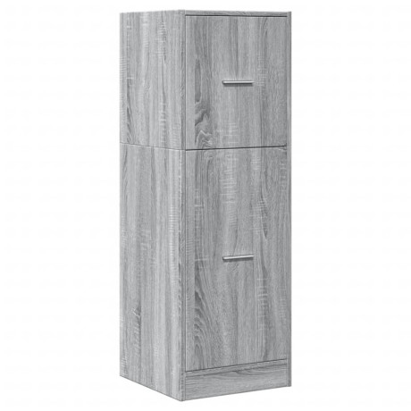 vidaXL Apothekerskast 40x41x118 cm bewerkt hout grijs sonoma eiken afbeelding3 - 1