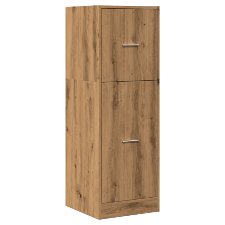vidaXL Apothekerskast 40x41x118 cm bewerkt hout artisanaal eikenkleur afbeelding3 - 1