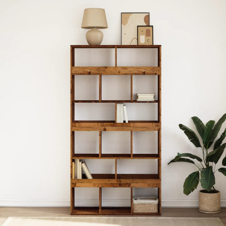 vidaXL Boekenkast 100x33x187,5 cm bewerkt hout oud houtkleurig afbeelding3 - 1