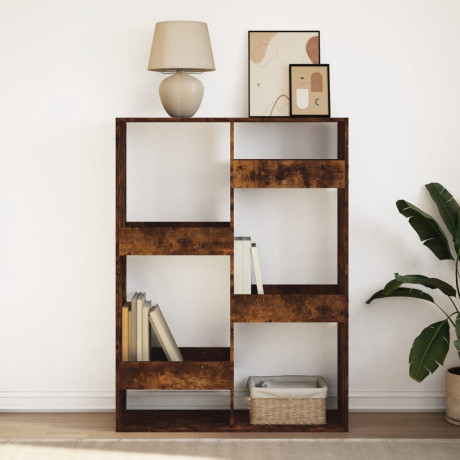 vidaXL Boekenkast 100x33x135 cm bewerkt hout gerookt eikenkleurig afbeelding3 - 1