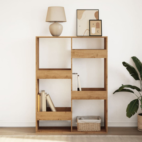 vidaXL Boekenkast 100x33x135 cm bewerkt hout artisanaal eikenkleur afbeelding3 - 1
