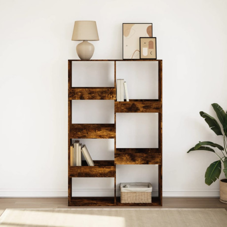 vidaXL Boekenkast 100x33x155,5 cm bewerkt hout gerookt eikenkleurig afbeelding3 - 1