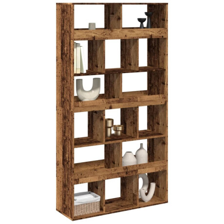 vidaXL Kamerscherm 100x33x187,5 cm bewerkt hout oud houtkleurig afbeelding3 - 1