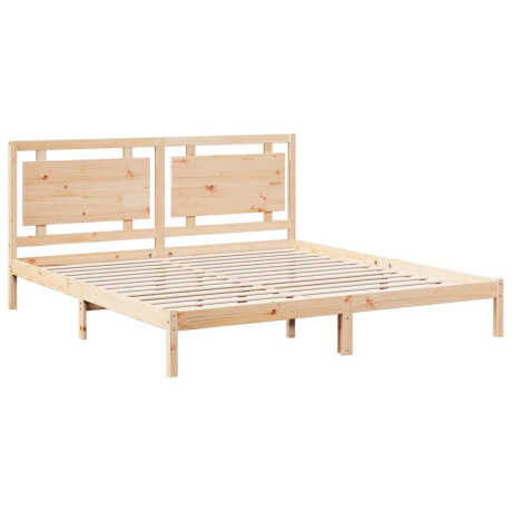 vidaXL Bedframe extra lang zonder matras massief hout 200x210 cm afbeelding3 - 1