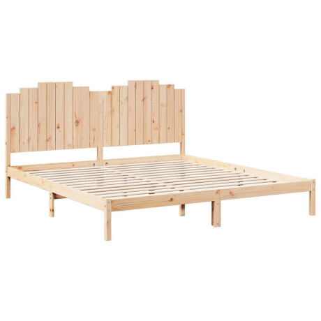 vidaXL Bedframe extra lang zonder matras massief hout 200x210 cm afbeelding3 - 1