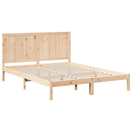 vidaXL Bedframe extra lang zonder matras massief hout 200x210 cm afbeelding3 - 1