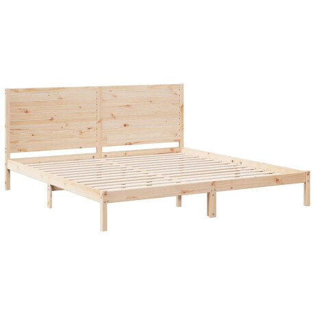 vidaXL Bedframe extra lang zonder matras massief hout 200x210 cm afbeelding3 - 1