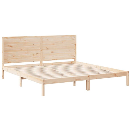 vidaXL Bedframe extra lang zonder matras massief hout 180x220 cm afbeelding3 - 1