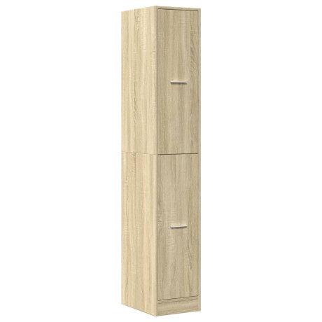 vidaXL Apothekerskast 30x41x174,5 cm bewerkt hout sonoma eikenkleurig afbeelding3 - 1