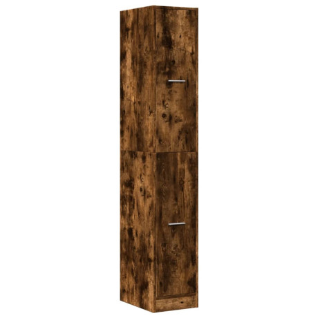 vidaXL Apothekerskast 30x41x174,5 cm bewerkt hout gerookt eikenkleurig afbeelding3 - 1