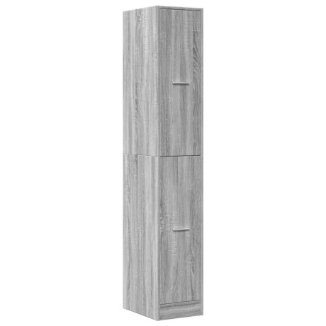 vidaXL Apothekerskast 30x41x174,5 cm bewerkt hout grijs sonoma eiken afbeelding3 - 1