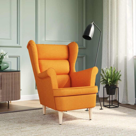 vidaXL Fauteuil 74x84x100 cm stof donkergeel afbeelding3 - 1