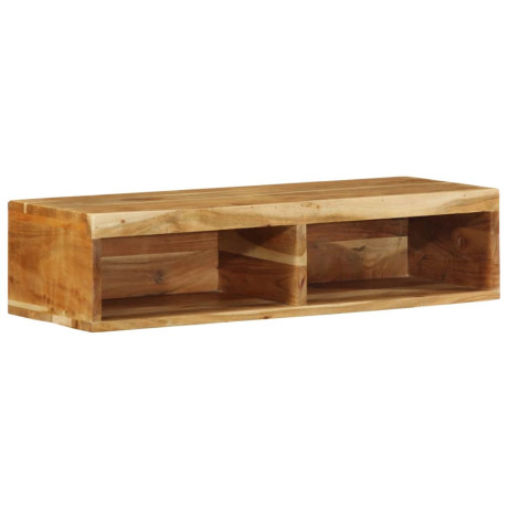 vidaXL Tv-meubel wandmontage 80x30x19 cm massief acaciahout afbeelding3 - 1