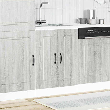 vidaXL Spoelbakonderkast Kalmar 60x46x81,5cm bewerkt hout grijs sonoma afbeelding3 - 1