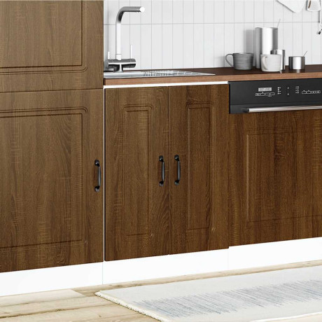vidaXL Spoelbakonderkast Kalmar 60x46x81,5 cm hout bruin eikenkleurig afbeelding3 - 1