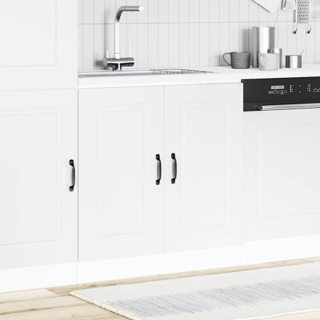 vidaXL Spoelbakonderkast Kalmar 80x46x81,5 cm bewerkt hout wit afbeelding3 - 1