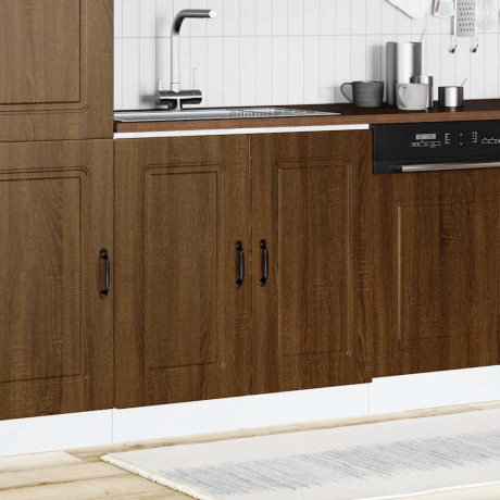 vidaXL Spoelbakonderkast Kalmar 80x46x81,5 cm hout bruin eikenkleurig afbeelding3 - 1