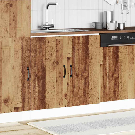 vidaXL Spoelbakonderkast Kalmar 80x46x81,5 cm bewerkt hout oud hout afbeelding3 - 1