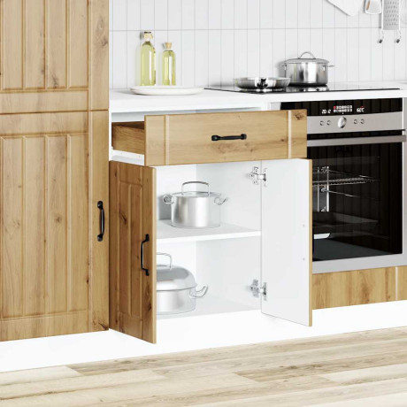 vidaXL Onderkast Lucca bewerkt hout artisanaal eikenkleur afbeelding3 - 1