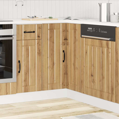 vidaXL Keuken hoekonderkast Lucca bewerkt hout artisanaal eikenkleur afbeelding3 - 1