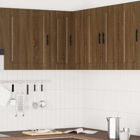 vidaXL Keuken hoekkast "Porto" bewerkt hout bruin eikenkleur afbeelding3 - 1
