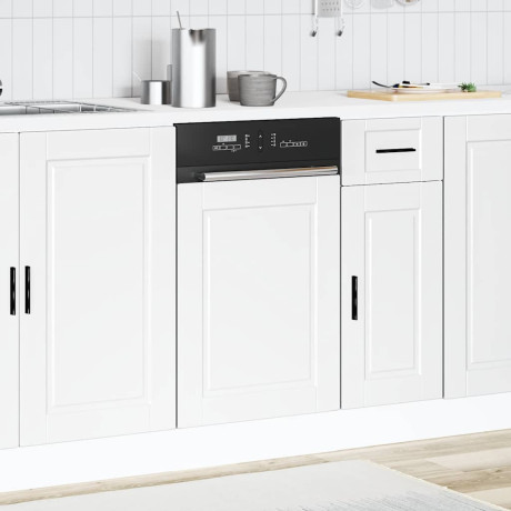 vidaXL Vaatwaspaneel Porto 45x1,5x57 cm bewerkt hout wit afbeelding3 - 1