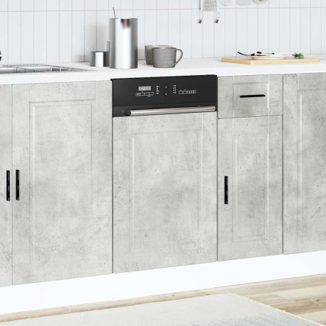 vidaXL Vaatwaspaneel Porto 45x1,5x57 cm bewerkt hout betongrijs afbeelding3 - 1