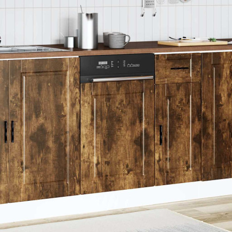 vidaXL Vaatwaspaneel Porto 45x1,5x57 cm bewerkt hout gerookt eiken afbeelding3 - 1