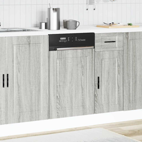 vidaXL Vaatwaspaneel Porto 45x1,5x57cm bewerkt hout grijs sonoma eiken afbeelding3 - 1