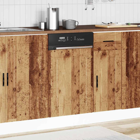 vidaXL Vaatwaspaneel Porto 45x1,5x57 cm bewerkt hout oud houtkleurig afbeelding3 - 1