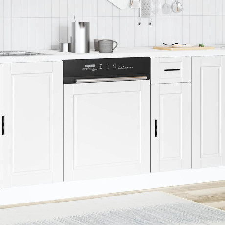 vidaXL Vaatwaspaneel Porto 60x1,5x57 cm bewerkt hout wit afbeelding3 - 1