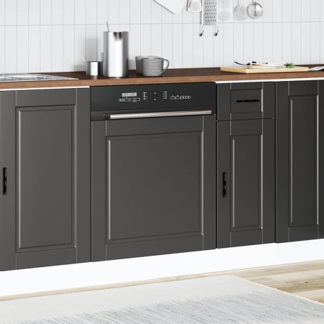 vidaXL Vaatwaspaneel Porto 60x1,5x57 cm bewerkt hout zwart afbeelding3 - 1
