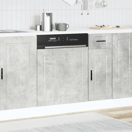 vidaXL Vaatwaspaneel Porto 60x1,5x57 cm bewerkt hout betongrijs afbeelding3 - 1