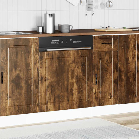 vidaXL Vaatwaspaneel Porto 60x1,5x57 cm bewerkt hout gerookt eiken afbeelding3 - 1