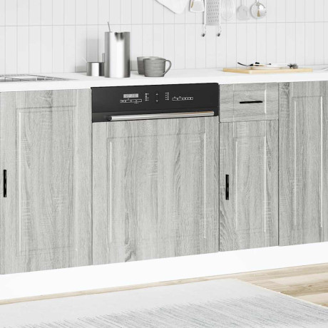 vidaXL Vaatwaspaneel Porto 60x1,5x57cm bewerkt hout grijs sonoma eiken afbeelding3 - 1