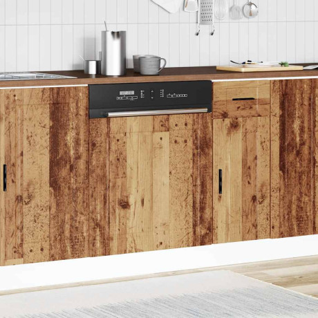 vidaXL Vaatwaspaneel Porto 60x1,5x57 cm bewerkt hout oud houtkleurig afbeelding3 - 1