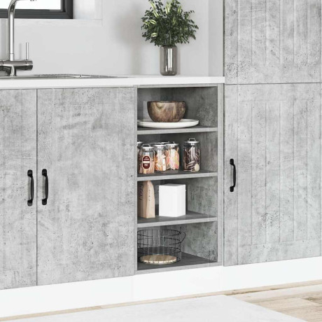 vidaXL Onderkast Riga 40x44,5x81,5 cm bewerkt hout betongrijs afbeelding3 - 1