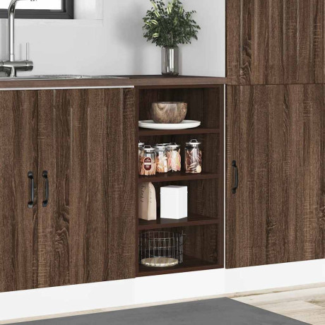 vidaXL Onderkast Riga 40x44,5x81,5 cm bewerkt hout bruin eikenkleur afbeelding3 - 1