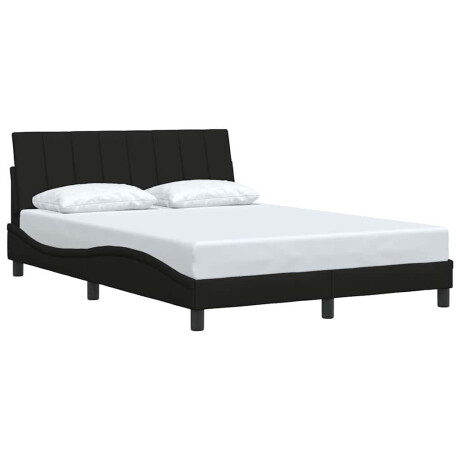vidaXL Bedframe zonder matras "Hanko" 120x200 cm stof zwart afbeelding3 - 1