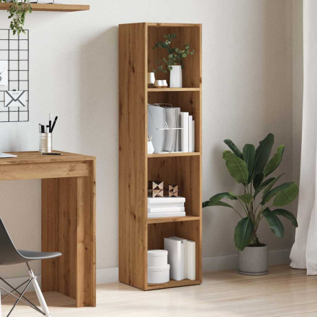 vidaXL Boekenkast 36x30x143 cm bewerkt hout artisanaal eikenkleur afbeelding3 - 1
