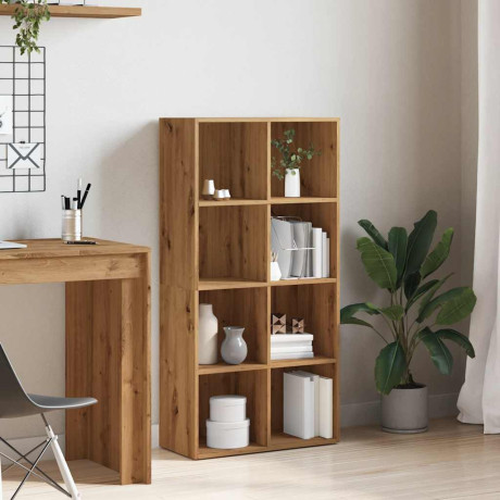 vidaXL Boekenkast 66x30x130 cm bewerkt hout artisanaal eikenkleur afbeelding3 - 1