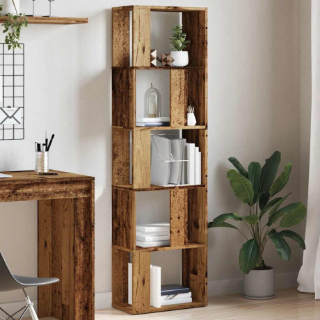 vidaXL Boekenkast 45x24x159 cm bewerkt hout oud houtkleurig afbeelding3 - 1